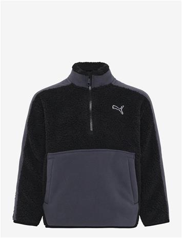 PUMA Ess Elevated Winterized Relaxed Half-Zip - PUMA BLACK - 128