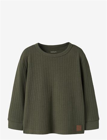 NAME IT Nmmnicholas Ls Nreg Top - OLIVE NIGHT - 92