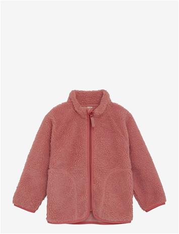 CELAVI Teddy Fleece Jacket - BRICK DUST - 80