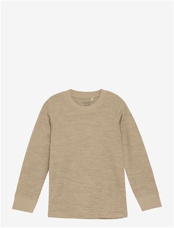 CELAVI Blouse Ls - Solid - SAVANNAH TAN - 120