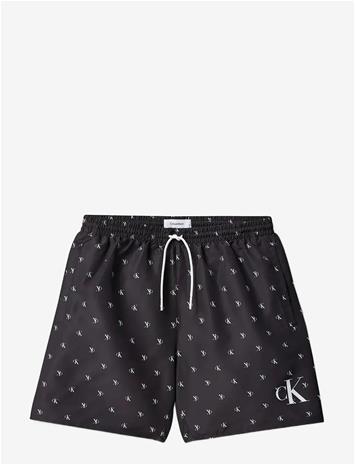 CALVIN KLEIN Medium Drawstring-Print - DIAMOND LOGO BLACK - 128-140