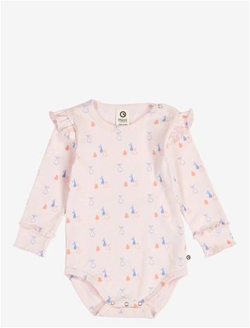 MÜSLI Picnic Frill L/S Body - PRIMROSE/ SHELL BLUE/ TOFU - 80