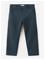 MANGO Straight Linen-Blend Trousers - NAVY - 98 – kuva 2