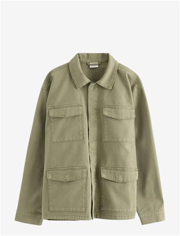 LINDEX Cargo Jacket - LIGHT DUSTY KHAKI - 128