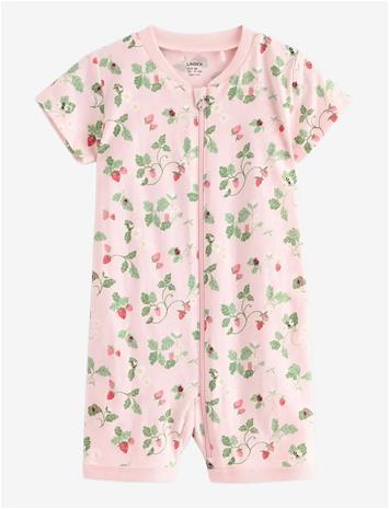 LINDEX Pyjama Romper - LIGHT PINK - 68