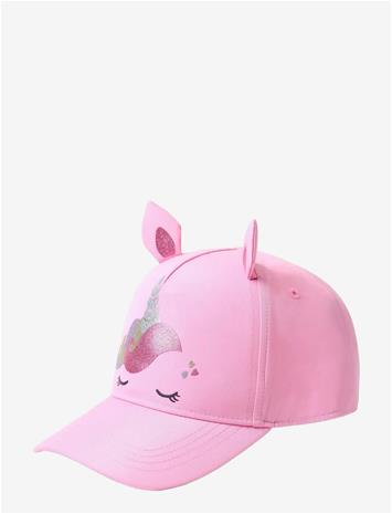 LINDEX Cap With Unicorn - LIGHT PINK - 2-4