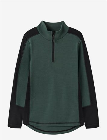 NAME IT Nkmwillo Wool Ls Turtle - JUNGLE GREEN - 116