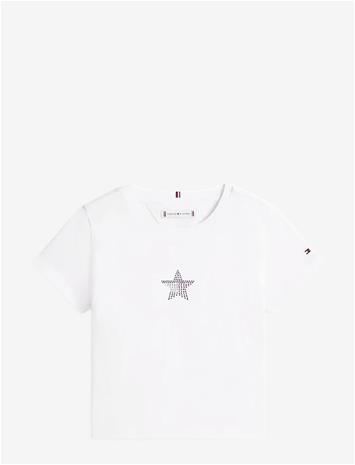 TOMMY HILFIGER Star Flag Tee Ss - WHITE - 176