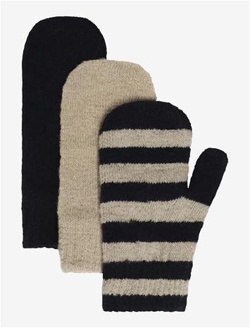 MINYMO Magic Mittens Knit 3-Pack - DARK SAPPHIRE - 3-6Y
