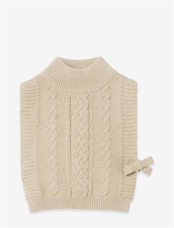GARBO&FRIENDS Cable Knitted Neckwarmer - OAT - 86/104