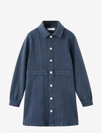 MANGO Short Denim Dress - NAVY - 128
