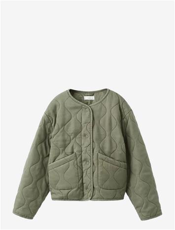 MANGO Padded Lyocell Jacket - BEIGE - KHAKI - 128