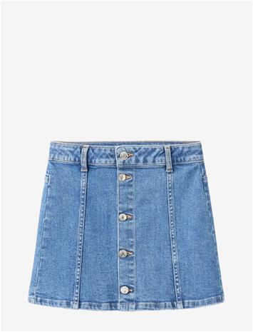 MANGO Denim Short Skirt - OPEN BLUE - 164