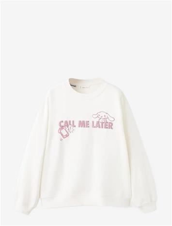 MANGO Hello Kitty Sweatshirt - NATURAL WHITE - 116