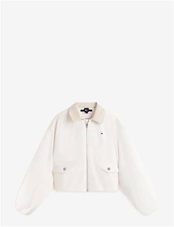 Tommy Hilfiger Cotton Emb Jacket - White - 176