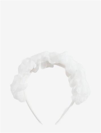 MANGO Flower Hairband - WHITE - One Size