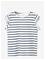 MANGO Ruffled Striped T-Shirt - NAVY - 140 – kuva 2