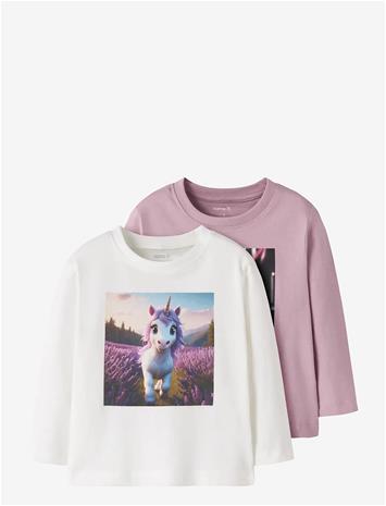 NAME IT Nmfvotea 2P Ls Nreg Top - CLOUD DANCER - 98