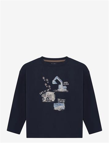 MINYMO T-Shirt Ls - DARK SAPPHIRE - 128