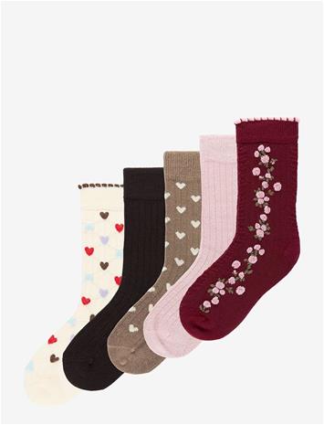 MINIPOP Mpopmena Bamboo Socks 5-Pack - COFFEE BROWN - 27/30 – kuva 2/2