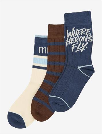 MINIPOP Mpopmaik Bamboo Socks 3-Pack - NAVY BLAZER - 35/38 – kuva 2/2