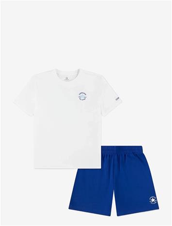 CONVERSE Knit Short Set - CONVERSE BLUE - 104/110