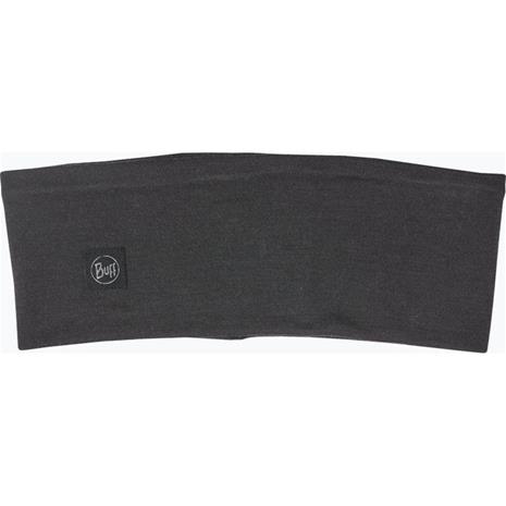 BUFF Merino Wide Headband - SOLID BLACK - One Size