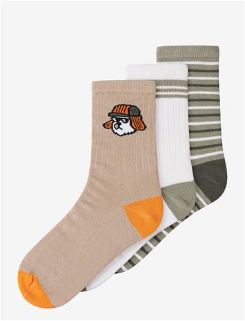 NAME IT Nkmoson 3P Sock - CLOUD DANCER - 34-36 – kuva 2/2