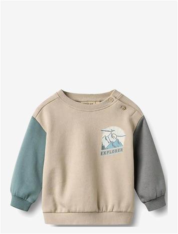 WHEAT Sweatshirt L/S Elliot Print - GREY MOON - 74 – kuva 2/2