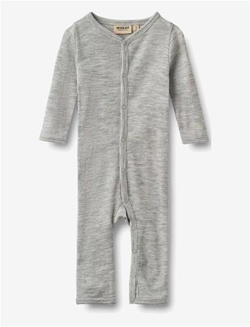 WHEAT Wool Jumpsuit Dusty - MELANGE GREY - 74