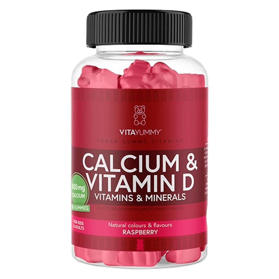 Vitayummy Calcium & D Raspberry 60pcs
