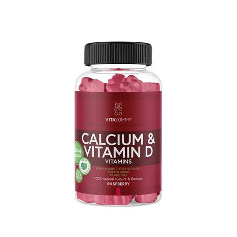 Vitayummy Calcium & Vitamin D Raspberry 60 stk.