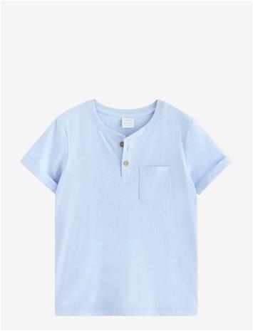 LINDEX Top In Slub Jersey - LIGHT BLUE - 92