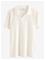 LINDEX Ribbed Top With Collar - OFF WHITE - 128 – kuva 2