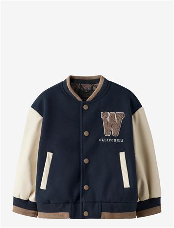 NAME IT Nmmmikado Varsity Jacket - NAVY BLAZER - 104