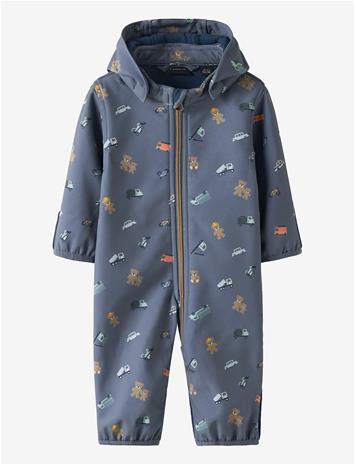 NAME IT Nbmalfa08 Softshell Suit Aop Fo - FLINT STONE - 50-56