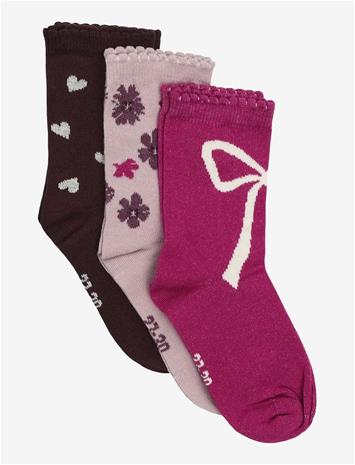 MINYMO 3-Pack Socks - HUCKLEBERRY - 35\38