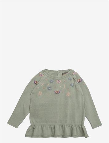 HANEVILD Sandra Blouse - SAGE - 134/140
