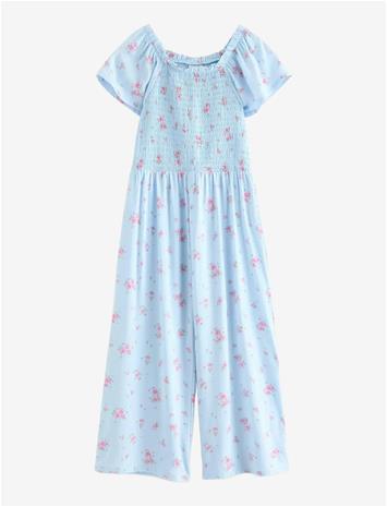 LINDEX Jumpsuit With Smock - LIGHT BLUE - 104