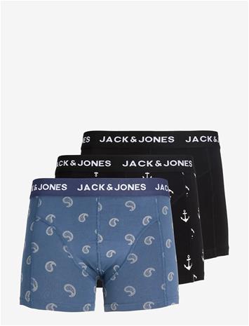 JACK & JONES Jaccentral Trunks 3 Pack Jnr - CROWN BLUE - 176