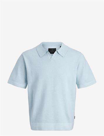 JACK & JONES Jprblamilano Spring Knit Split Nec Jnr - CHAMBRAY BLUE - 140 – kuva 2/2