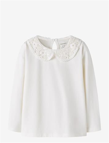NAME IT Nmfnus Ls Top - CLOUD DANCER - 98 – kuva 2/2