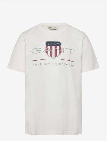 GANT KIDS Archive Shield Ss T-Shirt - WHITE - 128