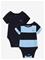 Gant Kids 2 Pack Ss Striped Romper - Navy - 98 – kuva 3