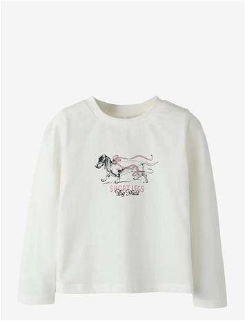 NAME IT Nmfsigne Ls Nreg Top - CLOUD DANCER - 110