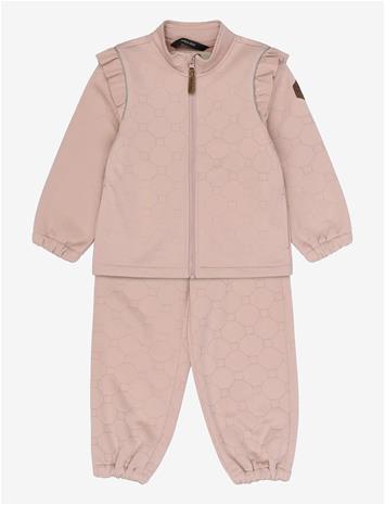 MIKK-LINE Soft Thermal Set Warm Frill - ADOBE ROSE - 92