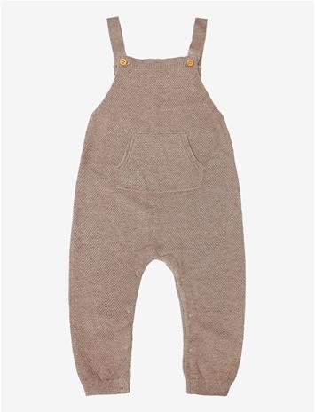MANGO Long Knitted Dungarees - MEDIUM BROWN - 68 – kuva 2/2
