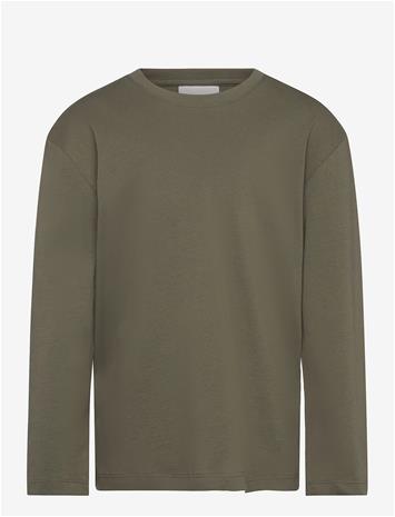 ENKEL STUDIO Basic O-Neck Tee L/S - ARMY - 128