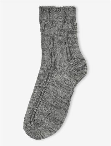 MP DENMARK Bee Socks - GREY MELANGE - 40/42