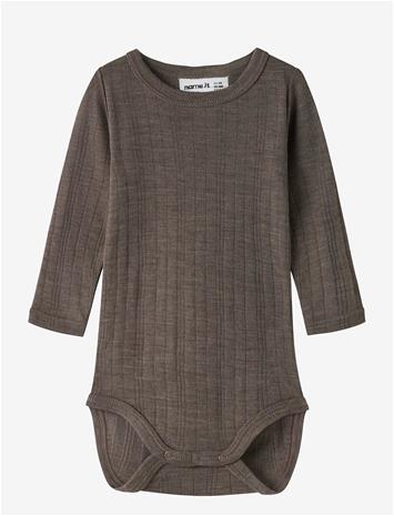 NAME IT Nbmwang Wool Needle Ls Body Solid Noos - MOREL - 74